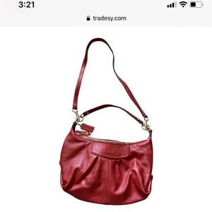 NWOT Coach Red Shoulder Bag